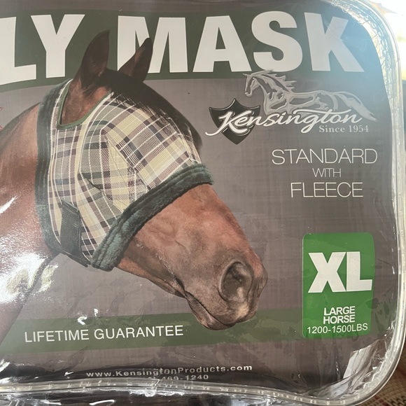 Fly Mask with Fleece Trim XL BNWT color black deluxe - Picture 4 of 9
